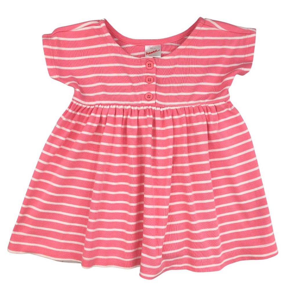 Hanna Andersson Striped Pink Play Dress 2Y